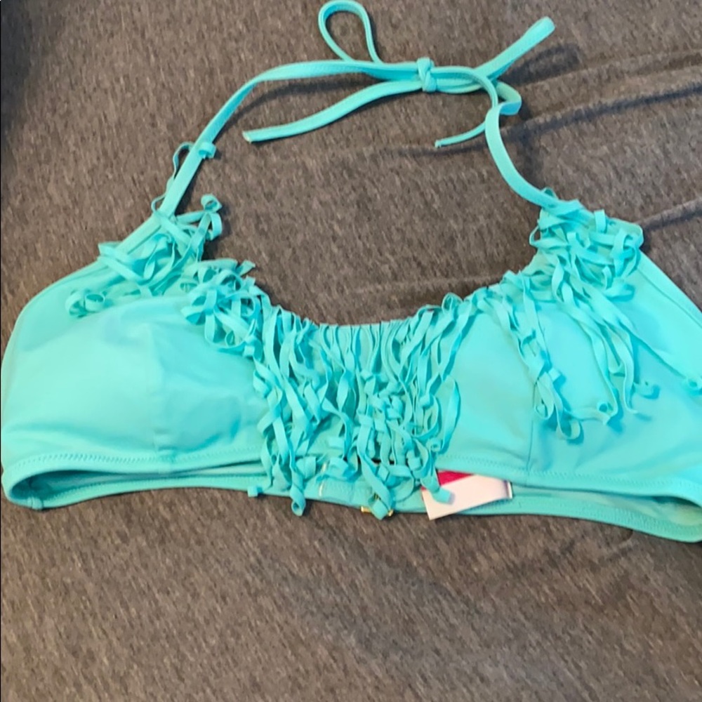 Teal Victoria secret bathing suit top